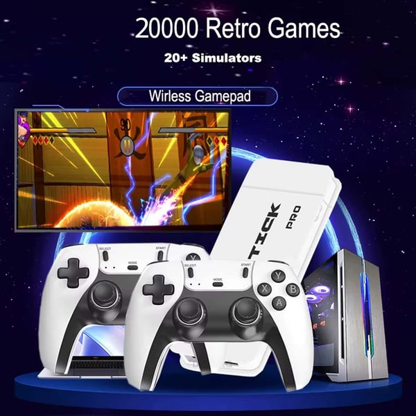 M15 Pro Retro TV-Spel 4K | 20000 Inbyggda Spel för Multiplayer
