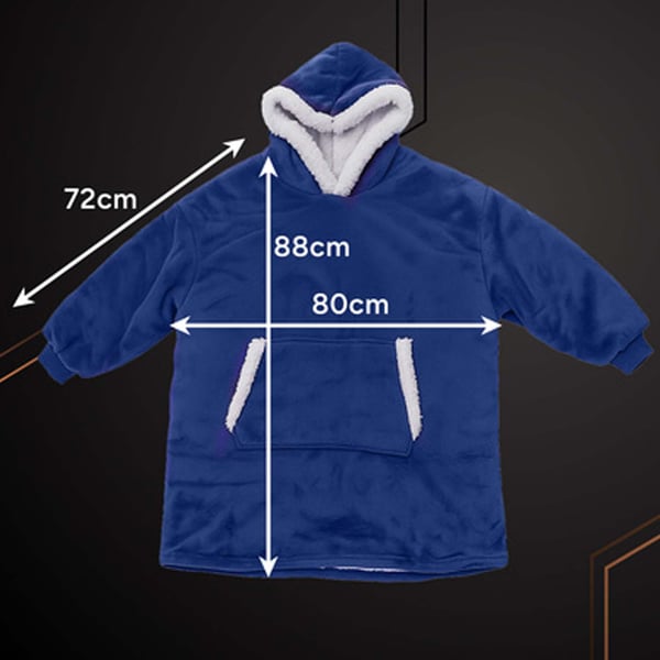 Oversize Hettegenser Teppe Mørkeblå