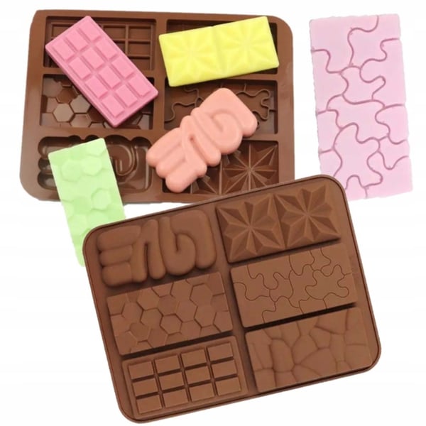 Silikon Bakform 6 Chokladkakor