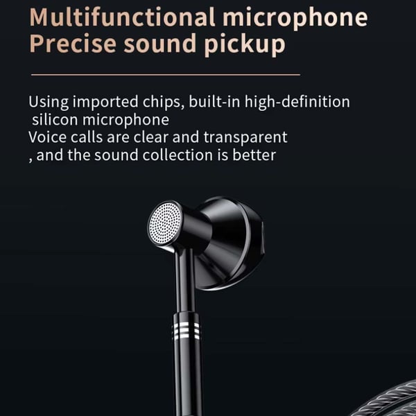 USB-C In-Ear Hodetelefoner med Ledning DAC Svart