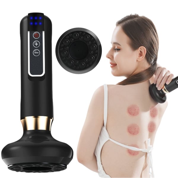 Elektrisk koppningsapparat – vakuummassage med 6 nivåer sugkraft, USB-C-laddning och medföljande aromolja