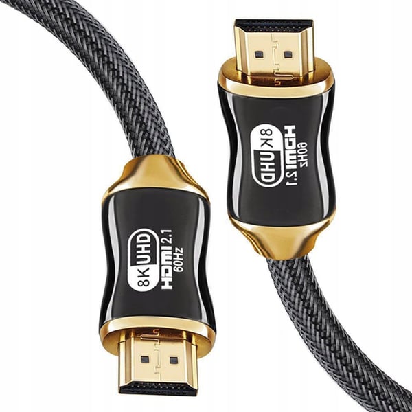 HDMI 2.1 Ultra High Speed Kabel 8K@60Hz, 4K@120Hz Guldpläterad 2m