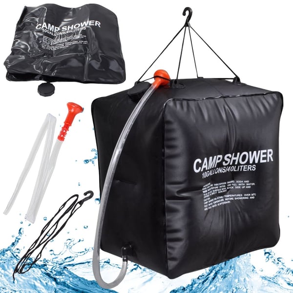 Soluppvärmd Utomhusdusch för Trädgård & Camping 40L Soluppvärmd Utomhusdusch för Trädgård & Camping 40L