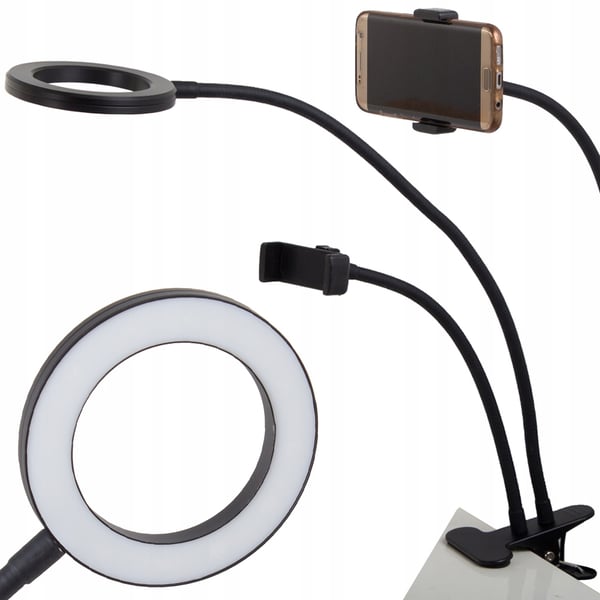 LED-lamppu mobiilitelineellä – täydellinen TikTokiin, meikkaamiseen, vloggaamiseen ja livelähetyksiin.