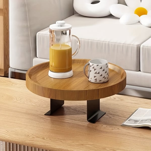 Armstøtteplate Sofa | Bord for Sofarmstøtte | Justerbar, 30cm Eik