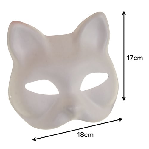 DIY-kattemasker 6-pak med filt, falsk pels og dekorationer – Therian pysselsæt til børn, fester og maskerader