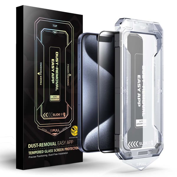 Herdet glass skjermbeskyttelse for iPhone 12 – 9H ripebestandig, enkel, boblefri montering