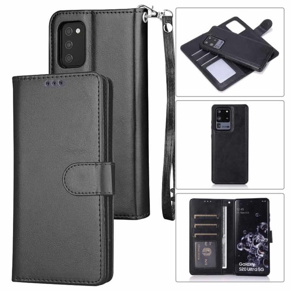 Samsung Galaxy S24 Ultra Magnetisk Lommebokdeksel 2-i-1 Svart