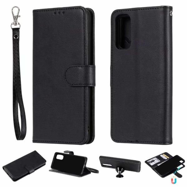 Samsung Galaxy S24 Ultra Magneettinen Lompakkokotelo 2-in-1 Musta