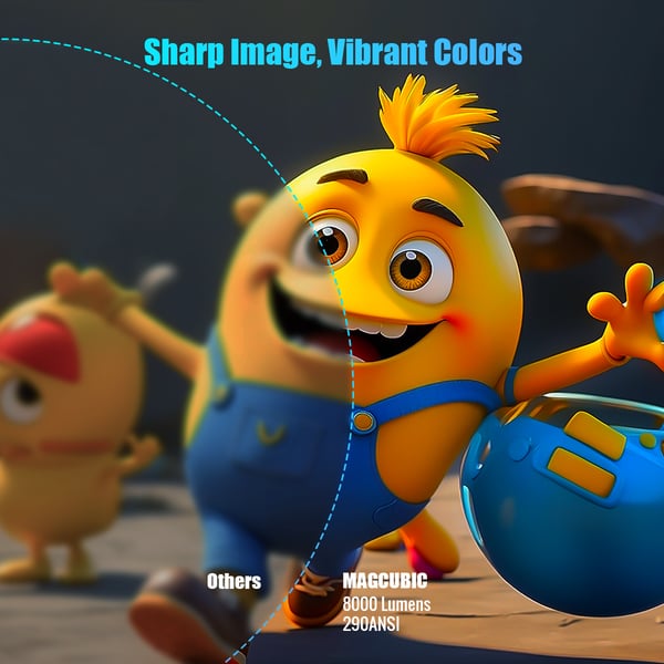 2026 HY300 Pro+ Android 14 Smart Projektor 4K, Inbyggd Högtalare