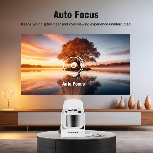 2026 HY310 Full HD 1080p Smart Projektor, Android 14, Autofokus, 4K-understøttelse & AirMouse