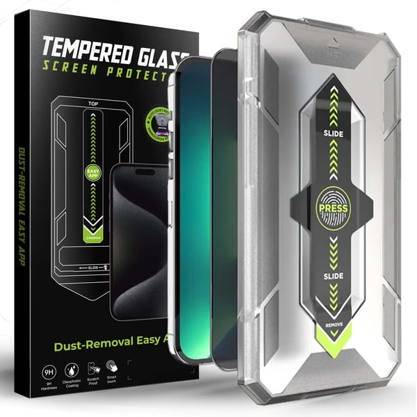 Personvern Herdet glass skjermbeskyttelse for iPhone 12 – 9H ripebestandig, enkel, boblefri montering