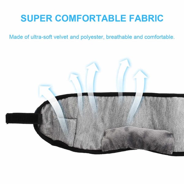 Mjuk Sovmask med Bluetooth Hörlurar – Sovhörlurar