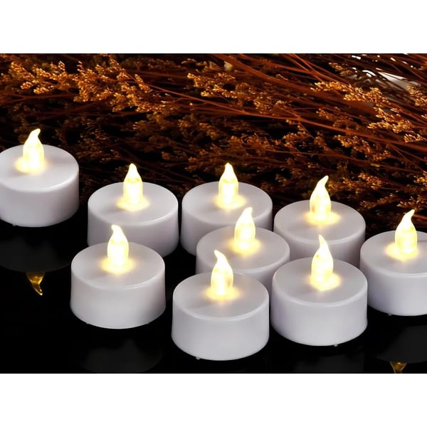 24-Pack Batteridrivna Flammande LED-ljus Batterier Ingår