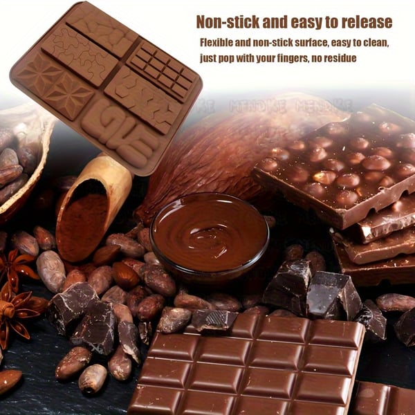 Silikon Bakform 6 Chokladkakor