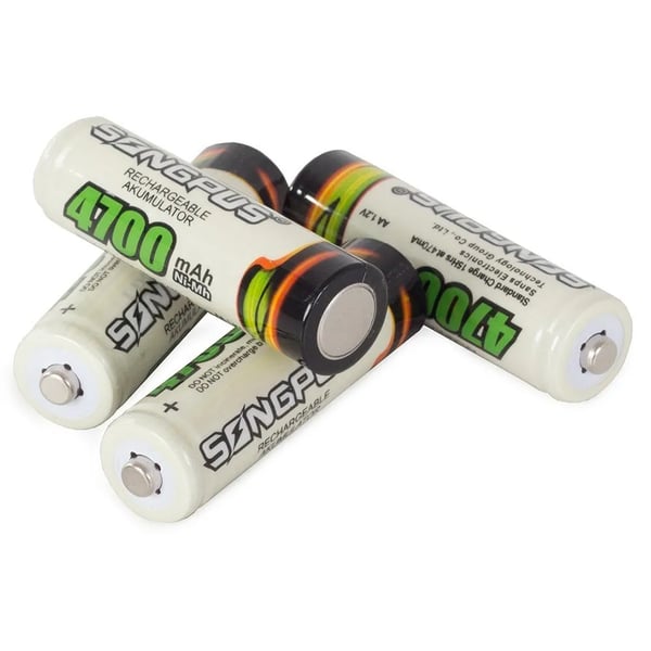 4-pakning oppladbare AA-batterier 4700mAh