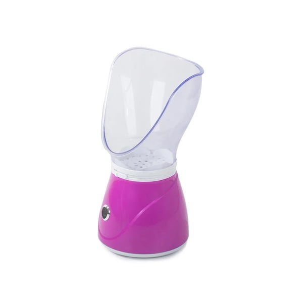 Ansigtsteam sauna – bærbar ansigtss dampmaskine og inhalator med to silikone masker, hurtig opvarmning og 55 ml tank.