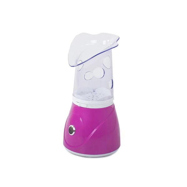 Ansigtsteam sauna – bærbar ansigtss dampmaskine og inhalator med to silikone masker, hurtig opvarmning og 55 ml tank.