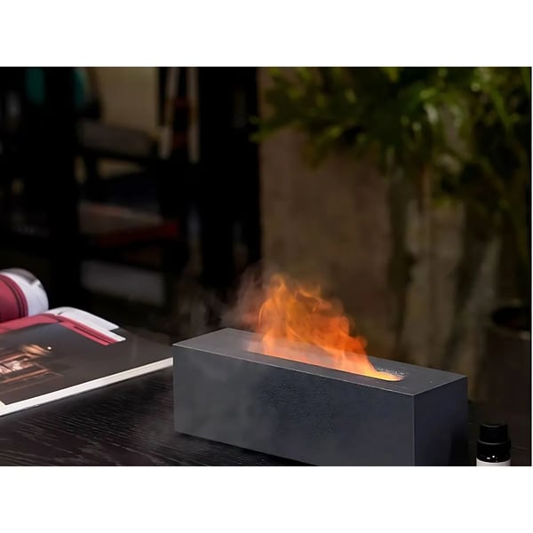 Bordskamin Aroma Diffuser Luftfuktare med Flamm-effekt