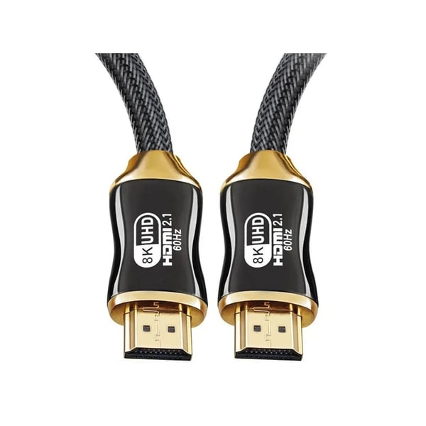 HDMI 2.1 Ultra High Speed Kabel 8K@60Hz, 4K@120Hz Gullbelagt 2m