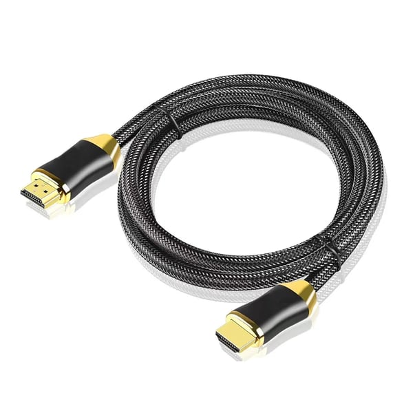 HDMI 2.1 Ultra High Speed Kabel 8K@60Hz, 4K@120Hz Gullbelagt 2m