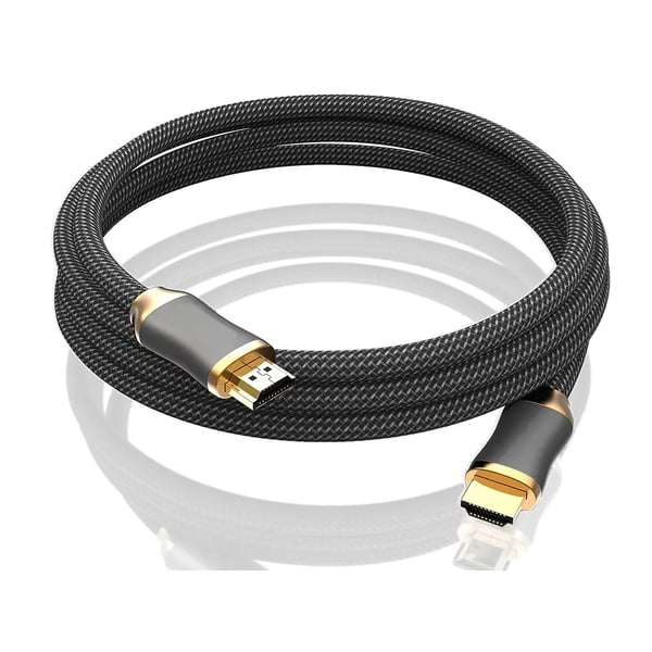 HDMI 2.1 Ultra High Speed Kabel 8K@60Hz, 4K@120Hz Gullbelagt 2m