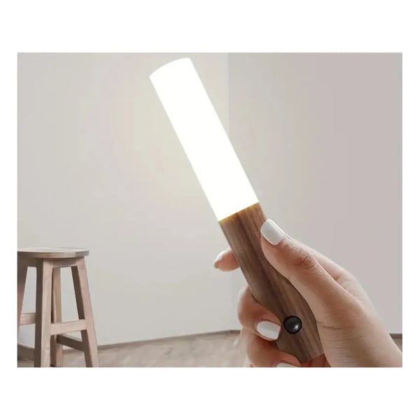 LED Vegglampe med Magnetisk Veggholder, Bevegelsessensor Varmt Lys Oppladbar USB-C