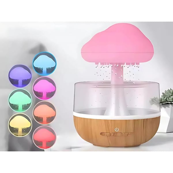 Sky Aromaterapi Luftfukter med RGB LED-lampe og Beroligende Regn