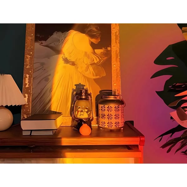 Solnedgangslampe Sunset Lampe Stemningsbelysning RGB Fjernbetjening