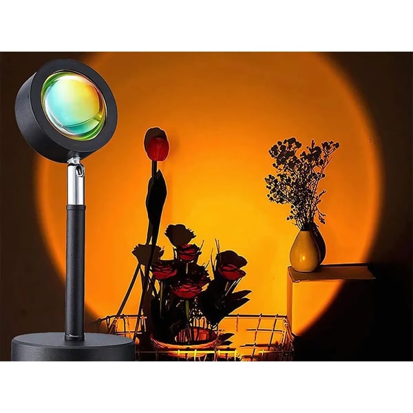Solnedgangslampe Sunset Lampe Stemningsbelysning RGB Fjernbetjening