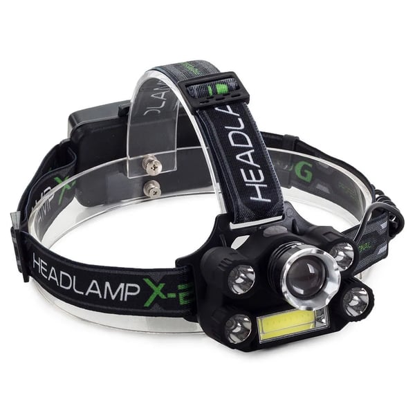 T63 LED Hodelykt med Zoom Oppladbar 400 m