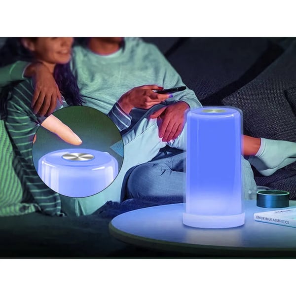 Trådlös LED-skrivbordslampa med USB och Touch-funktion