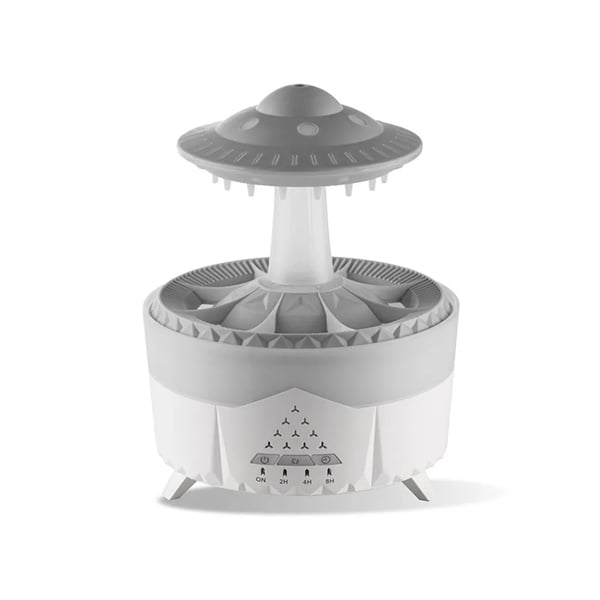 UFO Luftfukter & Duftspreder med Regn, LED-lampe og Fjernkontroll