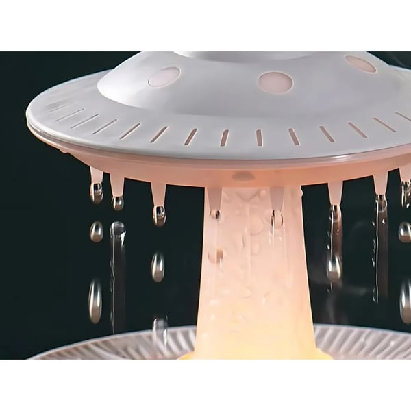 UFO Luftfukter & Duftspreder med Regn, LED-lampe og Fjernkontroll