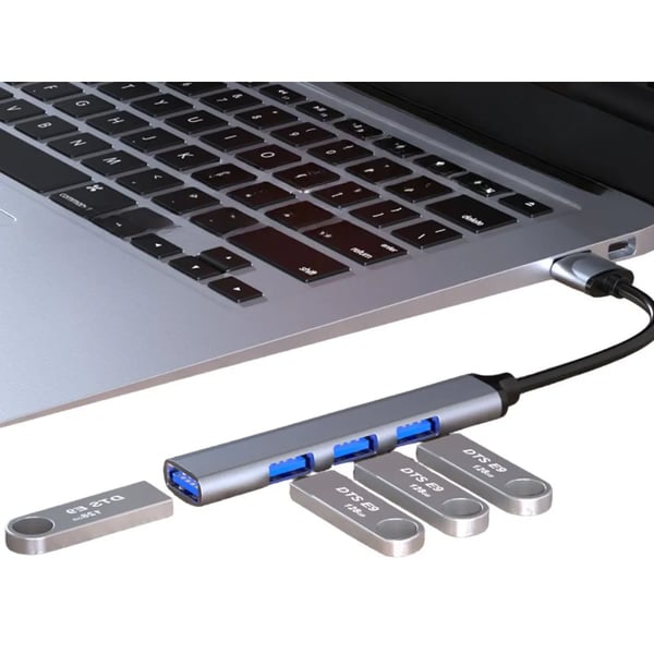 USB-hubi 4-porttia, 1x 3.0 5Gbps, 3x 2.0 480Mbs jakaja