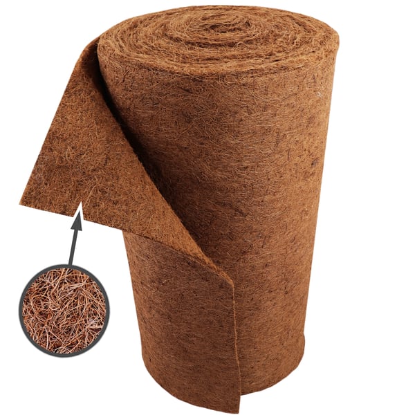 35 m kokosfibermatta Vinterskydd Lutningsmatta Kokosfibermatta 800 g/m² 0,5 m bred