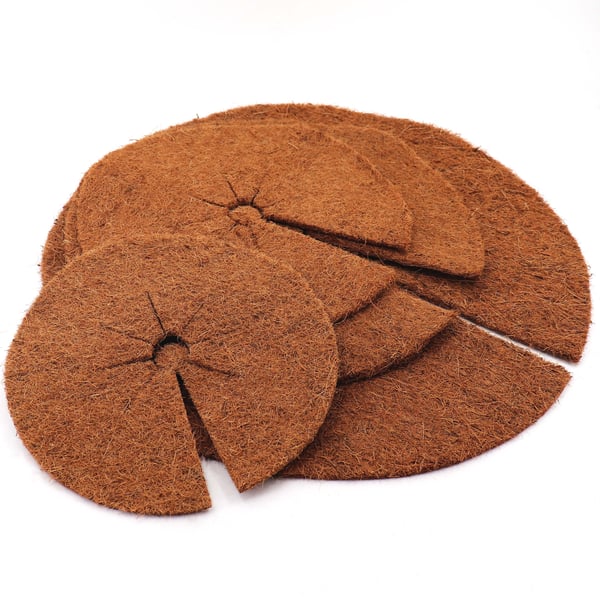 3 kokosnød-mulchskiver 30 cm kokosfibermåtte kokosfiber plantebeskyttelsesmåtte kokosnød 3 kokosnød-mulchskiver 30 cm kokosfibermåtte kokosfiber plantebeskyttelsesmåtte kokosnød