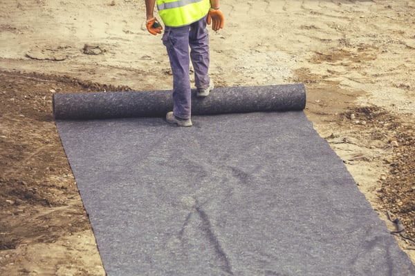 74 m² Dammfolieunderlag 300 g Skyddsfleece för dammfolie