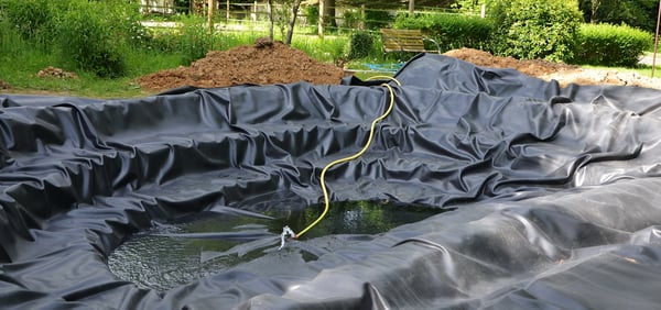 Damfolie PVC 18 m x 2 m 0,5 mm Sort Havedamfolie