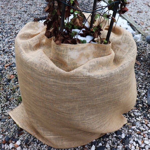 25 m x 1 m Jutestof 305 g/m² Jutemåtter Havejute Jutestof Jutebånd