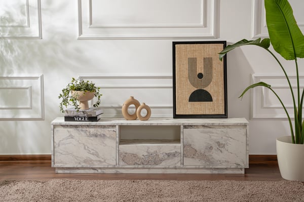 TV stativ, Vanguard - Fressia marmor, 160x42x29,5 cm