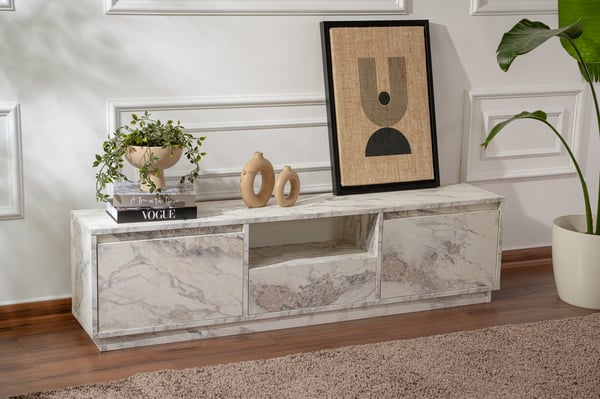 TV stativ, Vanguard - Fressia marmor, 160x42x29,5 cm