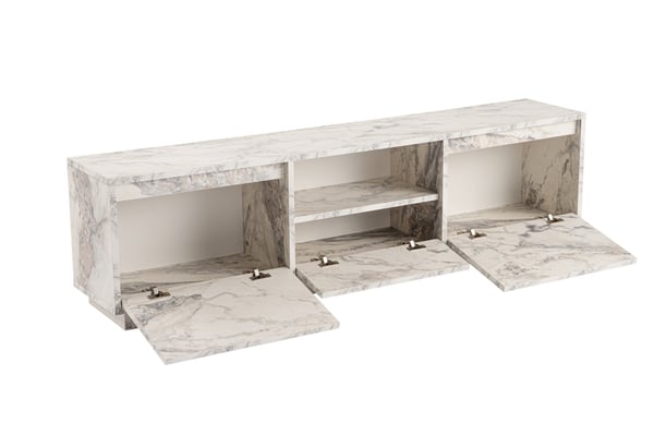 TV stativ, Vanguard - Fressia marmor, 160x42x29,5 cm