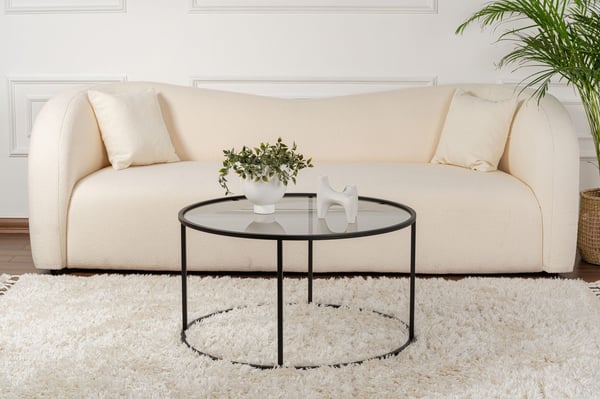 Sofabord, Aurum - 80 x 80 x 43 cm, Sort