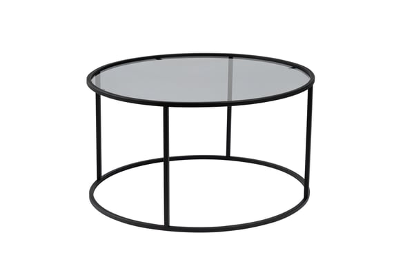Sofabord, Aurum - 80 x 80 x 43 cm, Sort
