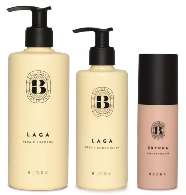 Björk Laga Shampoo 300ml + Conditioner 250ml + Björk Skydda 150ml Björk Laga Shampoo 300ml + Conditioner 250ml + Björk Skydda 150ml