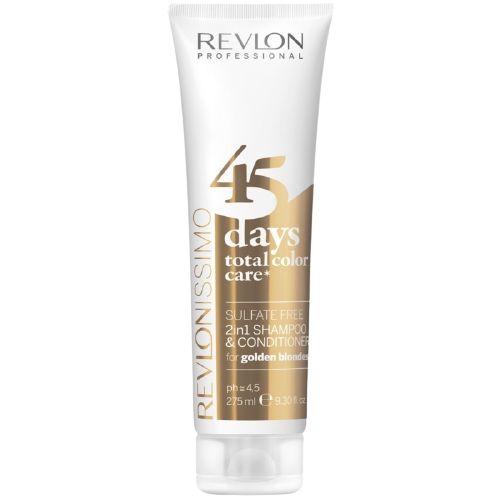 Revlon 45 Days Sulfate Free Shampoo & Condtioner Golden Blondes 275ml Revlon 45 Days Sulfate Free Shampoo & Condtioner Golden Blondes 275ml