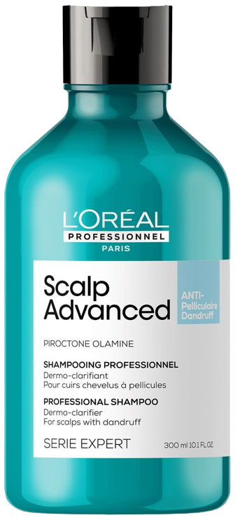 L'Oréal Professionnel Scalp Advanced Anti-Dandruff Dermo-Clarifier Shampoo 300ml - Schampo L'Oréal Professionnel Scalp Advanced Anti-Dandruff Dermo-Clarifier Shampoo 300ml - Schampo