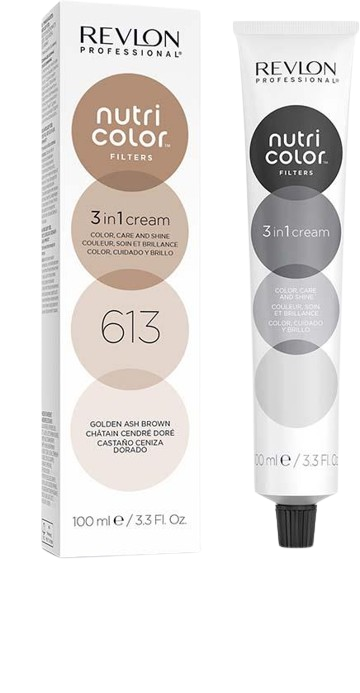 Revlon Professional Nutri Color Creme 613 Golden Ash Brown 100ml Revlon Professional Nutri Color Creme 613 Golden Ash Brown 100ml