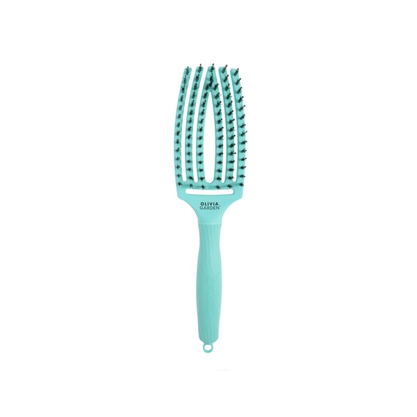 Olivia Garden Fingerbrush Care ionic Boar & Nylon Mint M - Hårborste